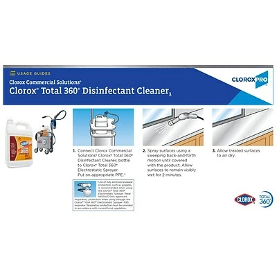 Best deal 👍 Cleaning Carts Clorox Commercial Solutions Total 360 Electrostatic Sprayer (60025) 🛒 4 Best deal 👍 Cleaning Carts Clorox Commercial Solutions Total 360 Electrostatic Sprayer (60025) 🛒 - Image 2