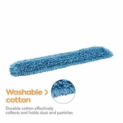 Cheap 🤩 Dust Mop Heads Coastwide Professional™ Looped-End Dust Mop Head, Cotton, 48" X 5", Blue (CW56761) 🔥 -Cleaning Tools Sales unnamed file 1038