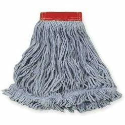 Outlet ✔️ Mops Rubbermaid Commercial Products Super Stitch 24 Oz. Blend Wet Mop, 5" Headband, Blue, 6/Carton (FGD25306BL00) 😀