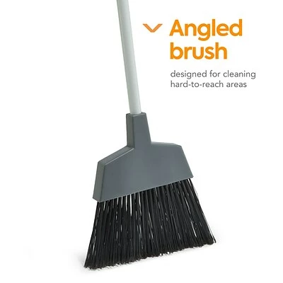 Best Sale ✔️ Brooms & Dustpans Coastwide Professional™ 12" Angled Broom, Gray (CW58002) ⭐ 4 Best Sale ✔️ Brooms & Dustpans Coastwide Professional™ 12" Angled Broom, Gray (CW58002) ⭐ - Image 2