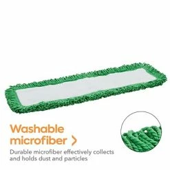Deals 🔔 Dust Mop Heads Coastwide Professional™ Looped-End Dust Mop Head, Microfiber, 24" X 5", Green (CW56770) 😀 -Cleaning Tools Sales unnamed file 1097