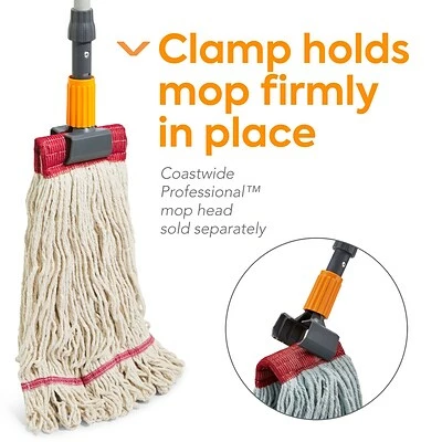 Discount 💯 Wet Mops Coastwide Professional™ 60" Clamp Style Fiberglass Wet Mop Handle, Plastic Head (CW58016) 😉 5 Discount 💯 Wet Mops Coastwide Professional™ 60" Clamp Style Fiberglass Wet Mop Handle, Plastic Head (CW58016) 😉 - Image 3