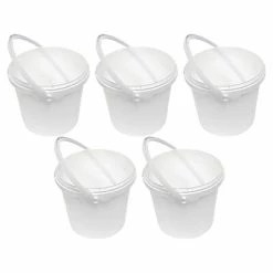 Best deal 🎁 Buckets Unimed Defender ES Plastic Bucket, White, 5/Box (JPWP515T38) 😍