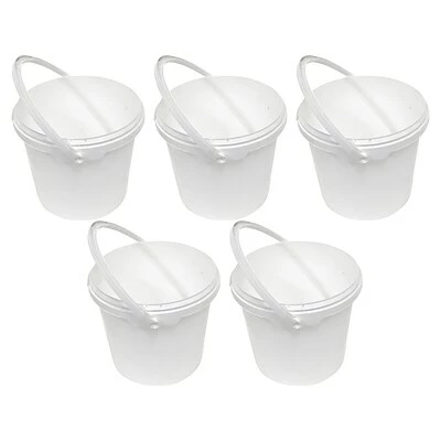 Best deal 🎁 Buckets Unimed Defender ES Plastic Bucket, White, 5/Box (JPWP515T38) 😍 3 Best deal 🎁 Buckets Unimed Defender ES Plastic Bucket, White, 5/Box (JPWP515T38) 😍
