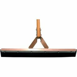 Promo 😍 Magnolia Brush Squeegees Magnolia Brush Lacquered Wood Handle Straight Driveway Floor Squeegee; 36" 🔥