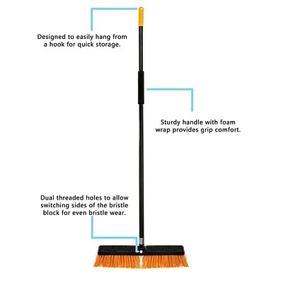 Best Pirce 🛒 Brooms & Dustpans Alpine Industries 18" Yellow Rough Surface Push Broom, (2-Pack) 😉 7 Best Pirce 🛒 Brooms & Dustpans Alpine Industries 18" Yellow Rough Surface Push Broom, (2-Pack) 😉 - Image 5