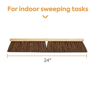Wholesale 😀 Brooms & Dustpans Coastwide Professional™ 24" Push Broom Head, Palmyra (CW57737) 🥰 4 Wholesale 😀 Brooms & Dustpans Coastwide Professional™ 24" Push Broom Head, Palmyra (CW57737) 🥰 - Image 2