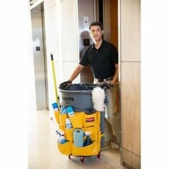 Hot Sale 😉 Mops Rubbermaid Brute® Caddy Nylon Bag, Yellow (FG264200YEL) 💯 -Cleaning Tools Sales unnamed file 1206