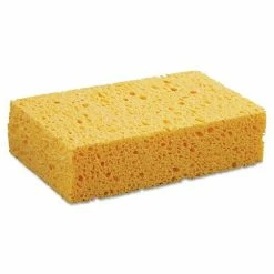 Promo ❤️ Premier Pads Scrub Sponges Premiere Pads Medium Cellulose Sponge; Yellow, 24/Case 🥰