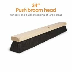Best Sale ❤️ Brooms & Dustpans Coastwide Professional™ 24" Push Broom Head, Tampico (CW57736) 🎁
