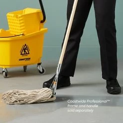 Best Pirce 💯 Wet Mops Coastwide Professional™ Cut-End Wet Mop Head, #16, Cotton, 1" Headband, White (CW57742) 🧨 -Cleaning Tools Sales unnamed file 1247