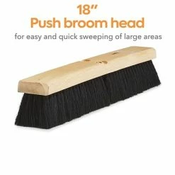 Best Sale 🎁 Brooms & Dustpans Coastwide Professional™ 18" Push Broom Head, Tampico (CW57735) 🎉