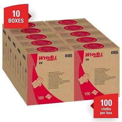 Wholesale 🌟 Microfiber Cloths, Wipers And Rags WypAll X70 Multifold Paper Towels, 1-Ply, 100 Sheets/Box, 10 Boxes/Carton (41455) ⭐ 4 Wholesale 🌟 Microfiber Cloths, Wipers And Rags WypAll X70 Multifold Paper Towels, 1-Ply, 100 Sheets/Box, 10 Boxes/Carton (41455) ⭐ - Image 2