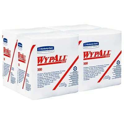 Outlet ✨ WypAll® Wipers Wypall X80 Hydroknit Wipes, 1/4-Fold, 12 1/2 X 13, White, 50/Bx, 4 Boxes/Ct ⭐ 4 Outlet ✨ WypAll® Wipers Wypall X80 Hydroknit Wipes, 1/4-Fold, 12 1/2 X 13, White, 50/Bx, 4 Boxes/Ct ⭐ - Image 2