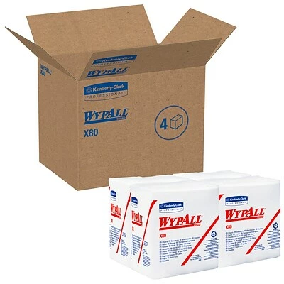 Outlet ✨ WypAll® Wipers Wypall X80 Hydroknit Wipes, 1/4-Fold, 12 1/2 X 13, White, 50/Bx, 4 Boxes/Ct ⭐ 5 Outlet ✨ WypAll® Wipers Wypall X80 Hydroknit Wipes, 1/4-Fold, 12 1/2 X 13, White, 50/Bx, 4 Boxes/Ct ⭐ - Image 3