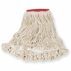 Hot Sale 🎁 Mops Rubbermaid Commercial Products Super Stitch 24 Oz. Blend Wet Mop, 5" Headband, White, 6/Carton (FGD25306WH00) 👏