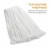 Promo ⌛ Wet Mops Coastwide Professional™ Cut-End Wet Mop Head, #24, Rayon, 1" Headband, White (CW57746) 🔔 -Cleaning Tools Sales unnamed file 1465