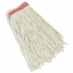 Budget 🛒 Mops Libman Cut-End Wet Mop, Recycled Cotton Blend, 14 Oz., White & Red, 6/CT (0974) 👏