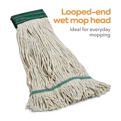 Best Pirce 🧨 Wet Mops Coastwide Professional™ Looped-End Wet Mop Head, Medium, Cotton, 5" Headband, White (CW57749) 🎉 3 Best Pirce 🧨 Wet Mops Coastwide Professional™ Looped-End Wet Mop Head, Medium, Cotton, 5" Headband, White (CW57749) 🎉