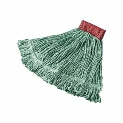 Budget 🔥 Mop Heads Rubbermaid Commercial Products Super Stitch 24 OZ Blend Wet Mop, 5" Headband, Green (FGD25306GR00) 🧨