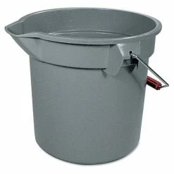 Outlet 👏 Mop Buckets & Wringers Rubbermaid Commercial Brute Round Utility Bucket, 14-Quart, Gray (FG261400GRAY) 🤩 -Cleaning Tools Sales unnamed file 1516