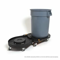 New ✔️ Cleaning Carts Coastwide Professional™ Click-Connect Trash Can Docking Dolly, Black (CW55231) 😉 -Cleaning Tools Sales unnamed file 1528