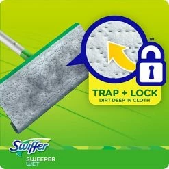 Best Sale ✨ Wet Mops Swiffer Sweeper TRAP + LOCK Wet  Mop Cloth, Open Window Fresh, 38/Pack (00742) 🔔 -Cleaning Tools Sales unnamed file 159