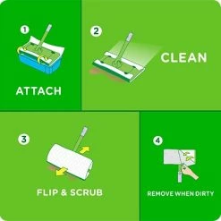 Best Sale ✨ Wet Mops Swiffer Sweeper TRAP + LOCK Wet  Mop Cloth, Open Window Fresh, 38/Pack (00742) 🔔 -Cleaning Tools Sales unnamed file 163