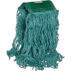 Flash Sale 😉 Mops Rubbermaid Commercial Products Super Stitch 20 Oz. Blend Wet Mop, 5" Headband, Green, 6/Carton (FGD25206GR00) 💯