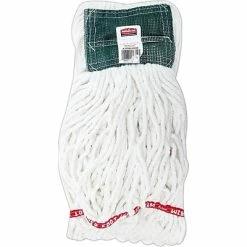 Budget ❤️ Mop Heads Rubbermaid Commercial Products Web Foot 20 OZ Blend Shrinkless Wet Mop 5" Headband, White (FGA25206WH00) 😀