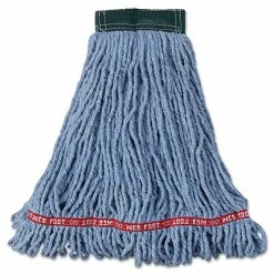 New ✔️ Rubbermaid Commercial Mop Heads-Wet Mop Blue 😍