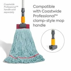 Hot Sale ✔️ Wet Mops Coastwide Professional™ Looped-End Wet Mop Head, Large, Recycled PET, 5" Headband, Blue (CW57754) ⌛ -Cleaning Tools Sales unnamed file 1669
