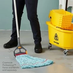 Hot Sale ✔️ Wet Mops Coastwide Professional™ Looped-End Wet Mop Head, Large, Recycled PET, 5" Headband, Blue (CW57754) ⌛ -Cleaning Tools Sales unnamed file 1671
