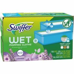 Promo 🎁 Wet Mops Swiffer Sweeper TRAP + LOCK Wet  Mop Cloth, Lavender, 38/Pack (00743) 😀