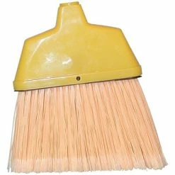 Coupon 😀 Brooms & Dustpans Magnolia Brush 455-463 48" Plastic Bristle Angle Broom; Flagged Cream 🤩