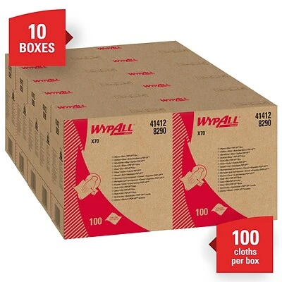 Flash Sale 🥰 WypAll® Wipers WypAll X70 HydroKnit Wipers, Blue, 100 Sheets/Box, 10 Boxes/Carton (41412) 💯 4 Flash Sale 🥰 WypAll® Wipers WypAll X70 HydroKnit Wipers, Blue, 100 Sheets/Box, 10 Boxes/Carton (41412) 💯 - Image 2