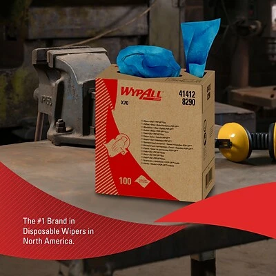 Flash Sale 🥰 WypAll® Wipers WypAll X70 HydroKnit Wipers, Blue, 100 Sheets/Box, 10 Boxes/Carton (41412) 💯 6 Flash Sale 🥰 WypAll® Wipers WypAll X70 HydroKnit Wipers, Blue, 100 Sheets/Box, 10 Boxes/Carton (41412) 💯 - Image 4