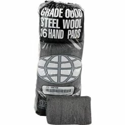 Cheapest 🔔 Global Material Steel Wool Hand Pad; Coarse, #3, 12 Sleeves Per Case 🎁