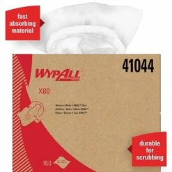 Discount 😀 WypAll® Wipers WypAll X80 HydroKnit Wipers, White, 160/Carton (41044) 😉 -Cleaning Tools Sales unnamed file 1886