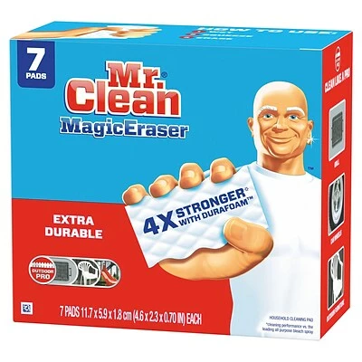 Wholesale 👏 Sponges & Hand Pads Mr. Clean Magic Eraser Extra Durable White Scouring Pad, 7/Pack (69522) 🧨 4 Wholesale 👏 Sponges & Hand Pads Mr. Clean Magic Eraser Extra Durable White Scouring Pad, 7/Pack (69522) 🧨 - Image 2