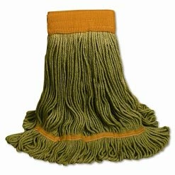 Brand new ⌛ Mops O'Dell® 1200 Series Large Recycled PET Mop Head, 5" Headband, Green (1200L/GR) 🎁