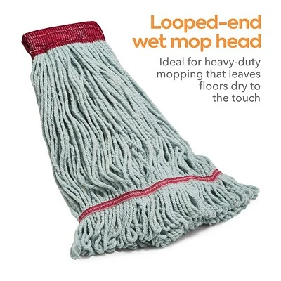Hot Sale ✨ Wet Mops Coastwide Professional™ Looped-End Wet Mop Head, Large, Recycled PET/Cotton Blend, 5" Headband, Blue (CW57755) 💯 3 Hot Sale ✨ Wet Mops Coastwide Professional™ Looped-End Wet Mop Head, Large, Recycled PET/Cotton Blend, 5" Headband, Blue (CW57755) 💯