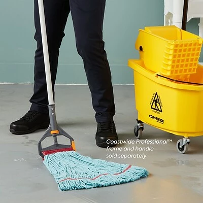 Hot Sale ✨ Wet Mops Coastwide Professional™ Looped-End Wet Mop Head, Large, Recycled PET/Cotton Blend, 5" Headband, Blue (CW57755) 💯 7 Hot Sale ✨ Wet Mops Coastwide Professional™ Looped-End Wet Mop Head, Large, Recycled PET/Cotton Blend, 5" Headband, Blue (CW57755) 💯 - Image 5