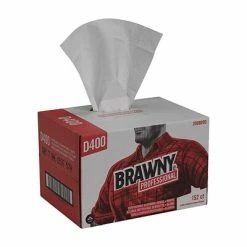 Wholesale 🥰 Microfiber Cloths, Wipers And Rags Brawny Professional D400 Durable Fibers Wipers, White152/Box (20080/03) ⌛
