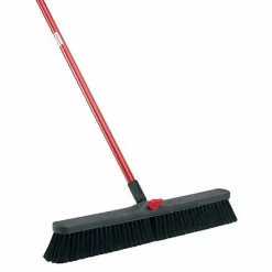 Flash Sale 😍 Brooms Libman 24” Smooth Surface Push Broom, Steel Handle, 4 Pack (#801) 🥰