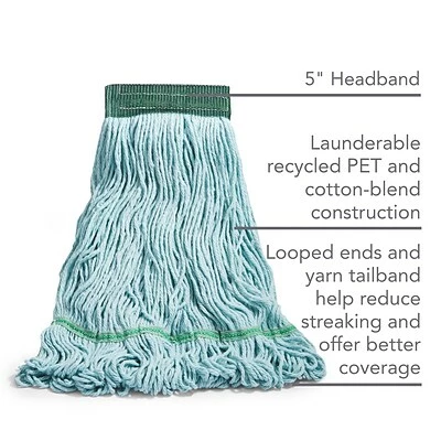 Best reviews of 🧨 Wet Mops Coastwide Professional™ Looped-End Wet Mop Head, Medium, Recycled PET/Cotton Blend, 5" Headband, Blue (CW57753) 💯 4 Best reviews of 🧨 Wet Mops Coastwide Professional™ Looped-End Wet Mop Head, Medium, Recycled PET/Cotton Blend, 5" Headband, Blue (CW57753) 💯 - Image 2