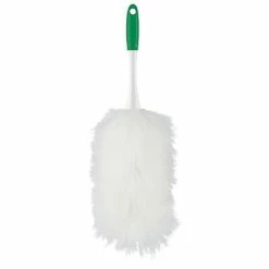 Wholesale 🛒 Dusters & Dust Pans Libman Handheld Lambswool Duster, Polypropylene & Sanoprene, 18", Green & White, Case Of 12, (0244) ❤️