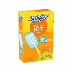 Hot Sale 🔔 Dust Mops & Dusters Swiffer Dusters Starter Kit, Gain, Blue (74330) 😉