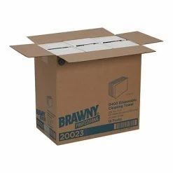 Promo 💯 Microfiber Cloths, Wipers And Rags Brawny Professional D400 Durable Fibers Wipers, White, 65 Towels/Pack, 18 Packs/Carton (20023) 🛒 -Cleaning Tools Sales unnamed file 2092