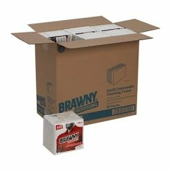Promo 💯 Microfiber Cloths, Wipers And Rags Brawny Professional D400 Durable Fibers Wipers, White, 65 Towels/Pack, 18 Packs/Carton (20023) 🛒 -Cleaning Tools Sales unnamed file 2094